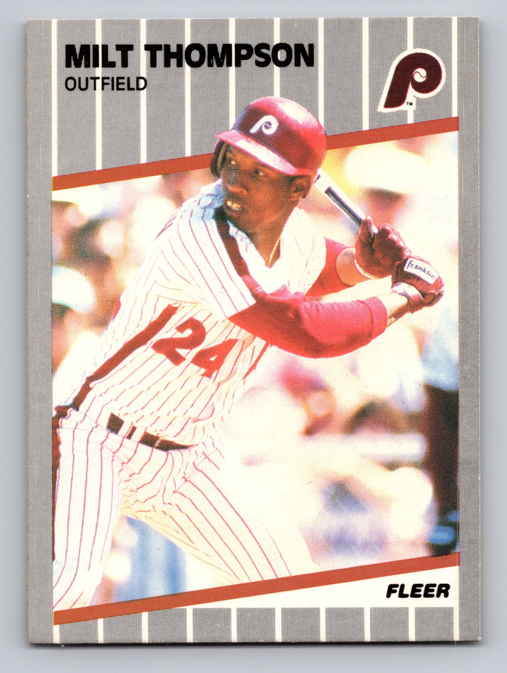 1989 Fleer #584 Milt Thompson