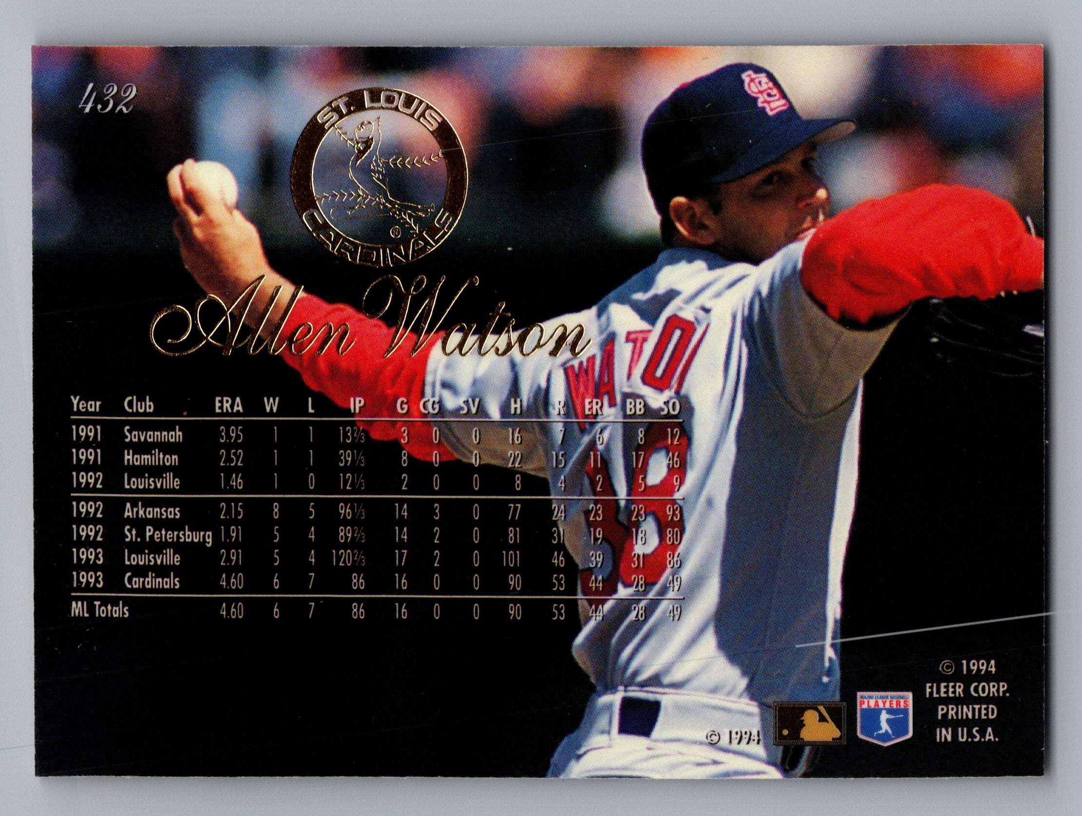 1994 Flair #432 Allen Watson