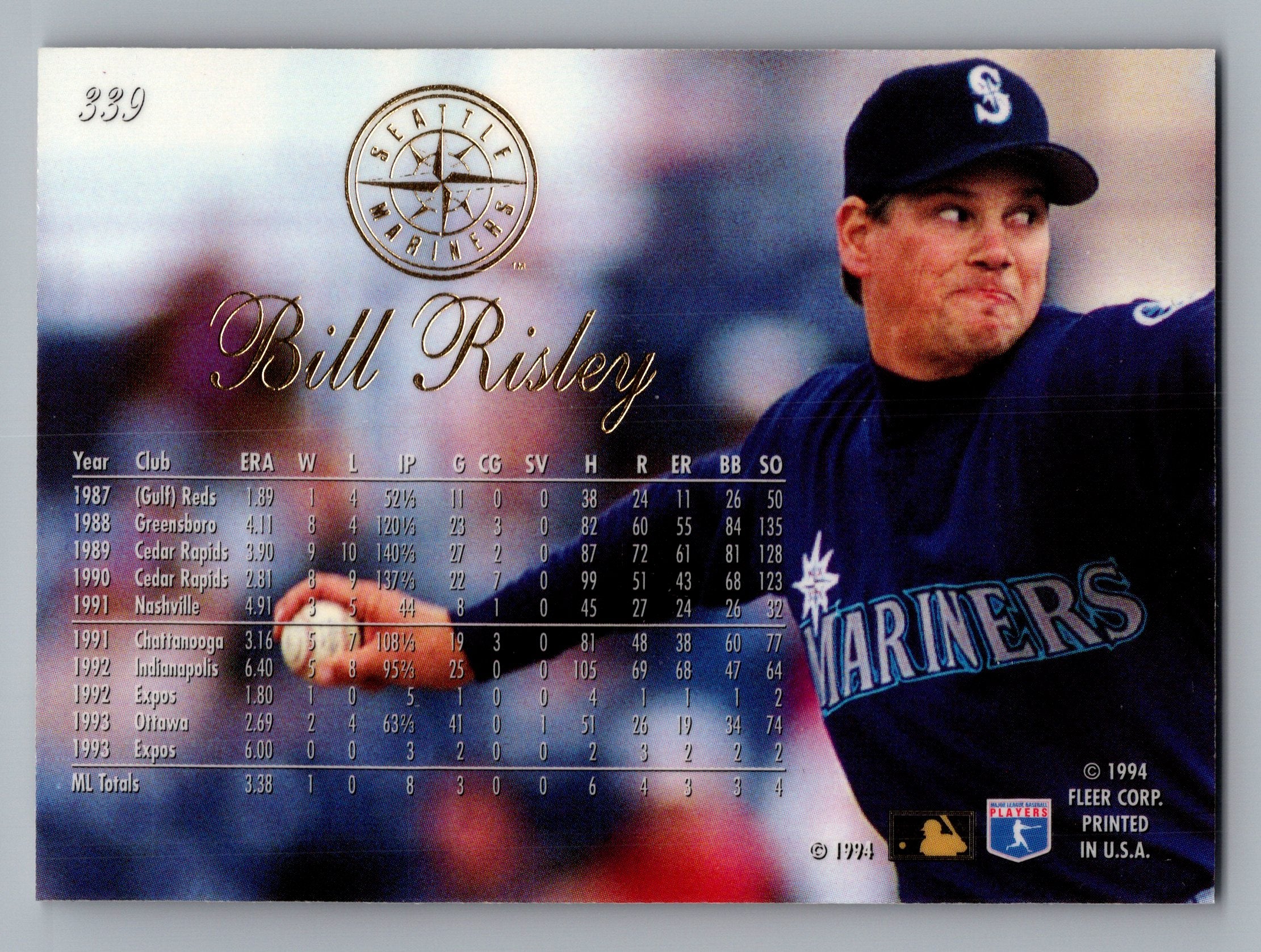 1994 Flair #339 Bill Risley