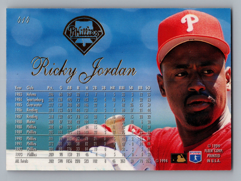 1994 Flair #414 Ricky Jordan