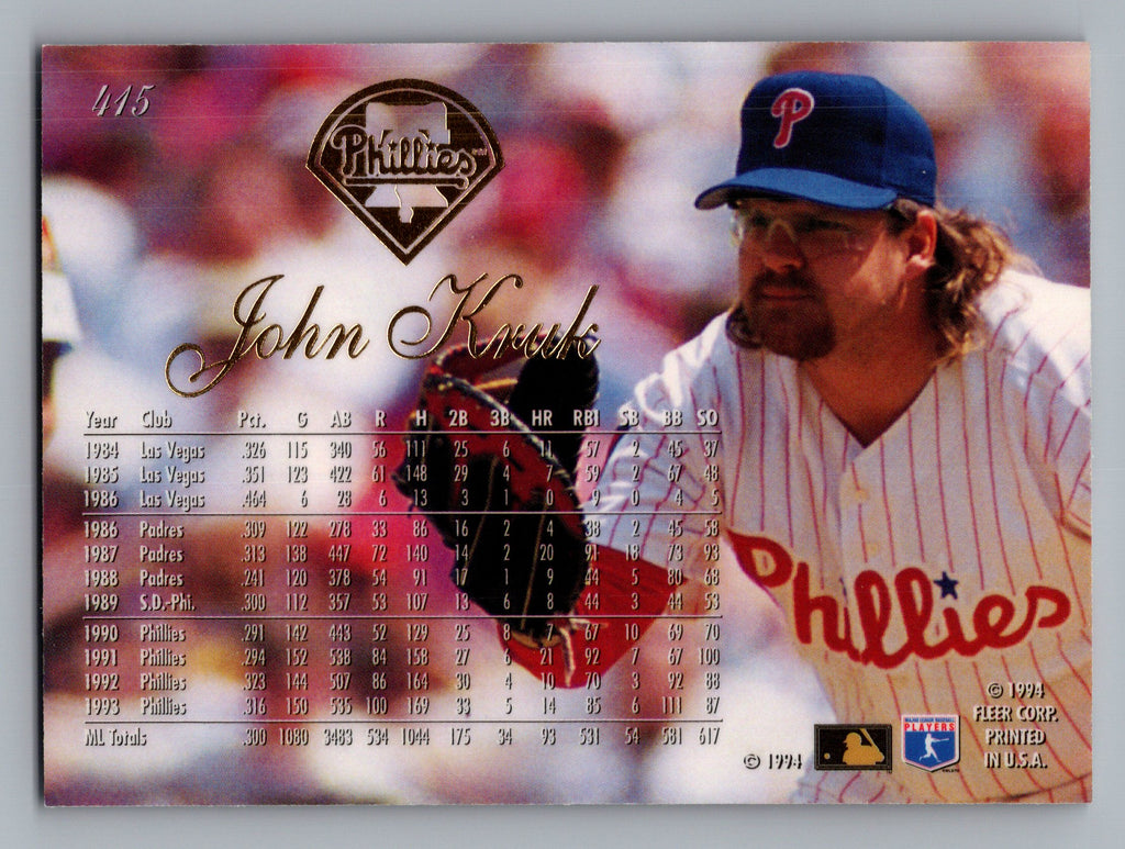 1994 Flair #415 John Kruk