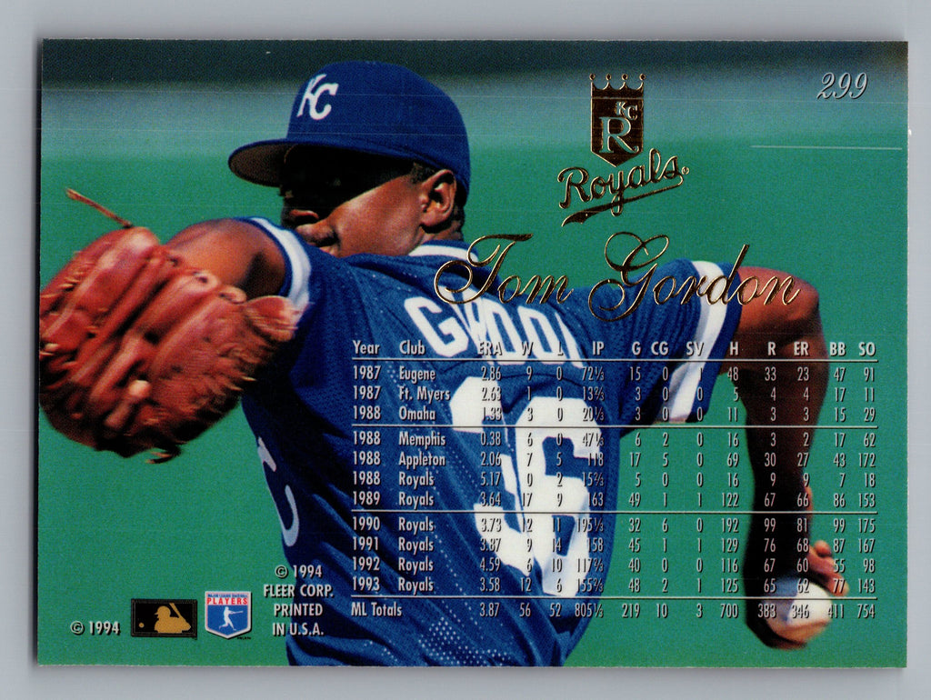 1994 Flair #299 Tom Gordon