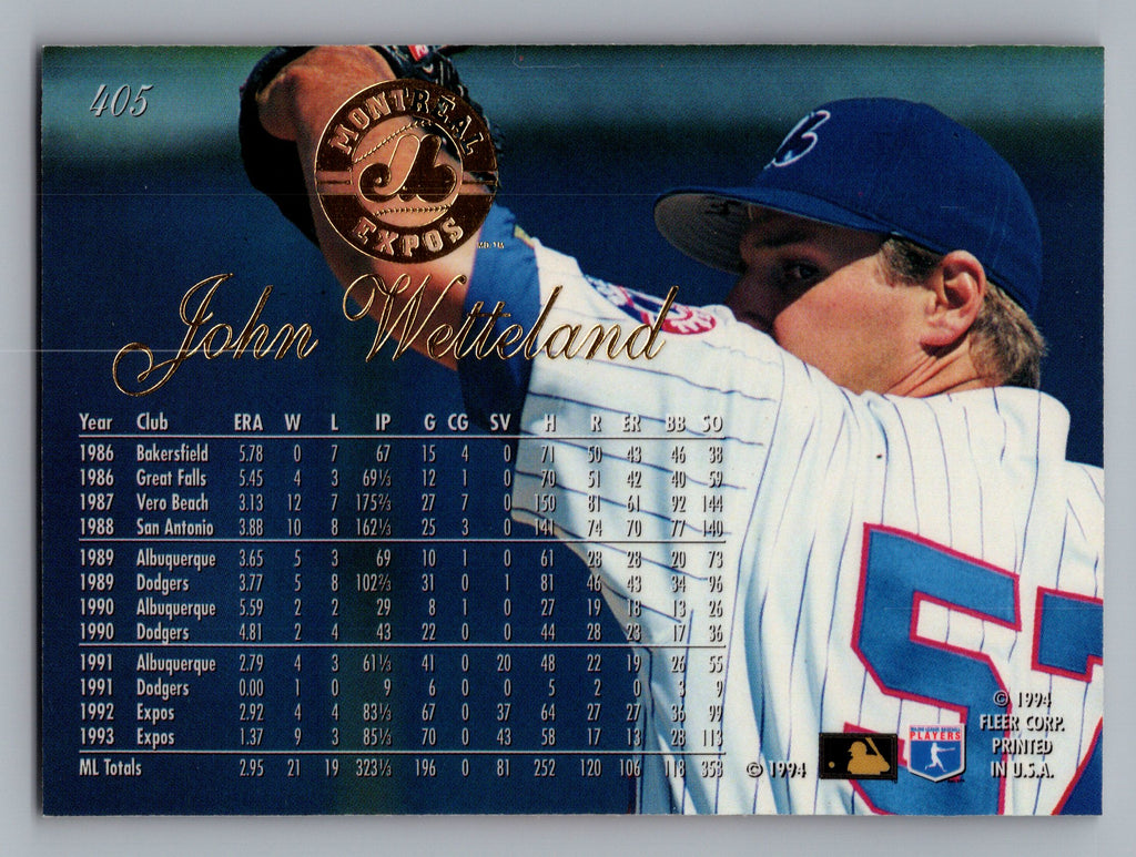 1994 Flair #405 John Wetteland
