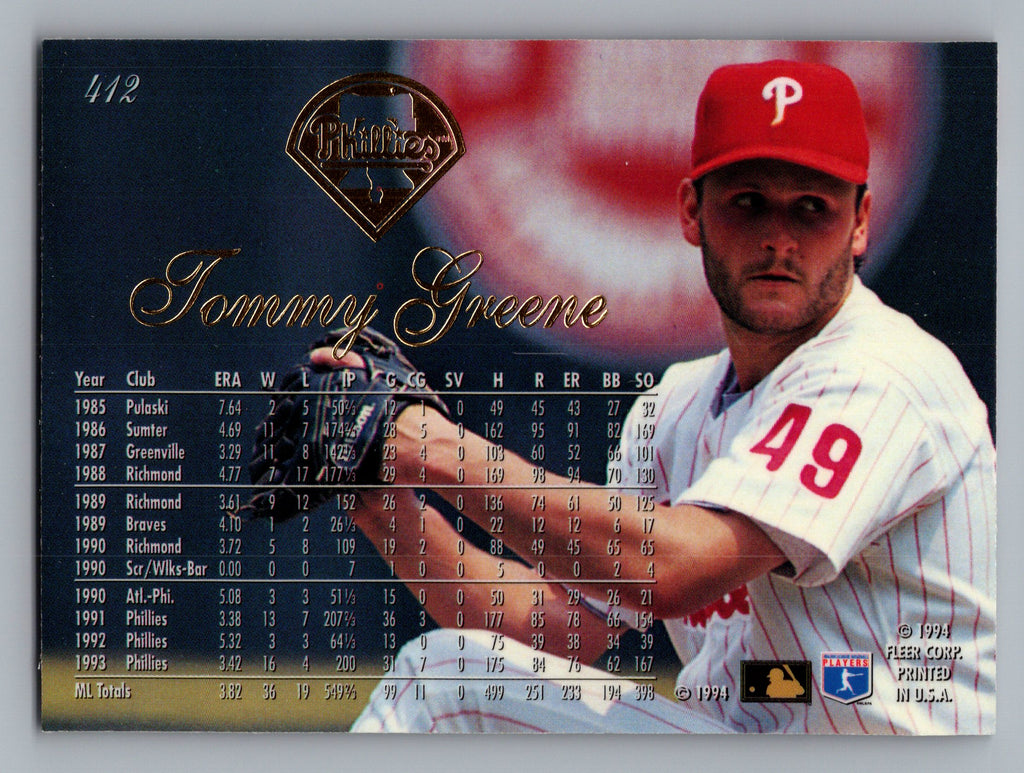 1994 Flair #412 Tommy Greene