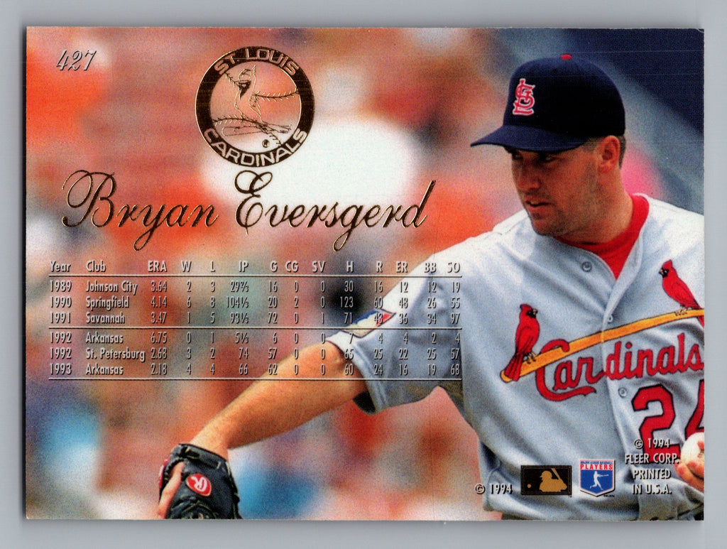 1994 Flair #427 Bryan Eversgerd