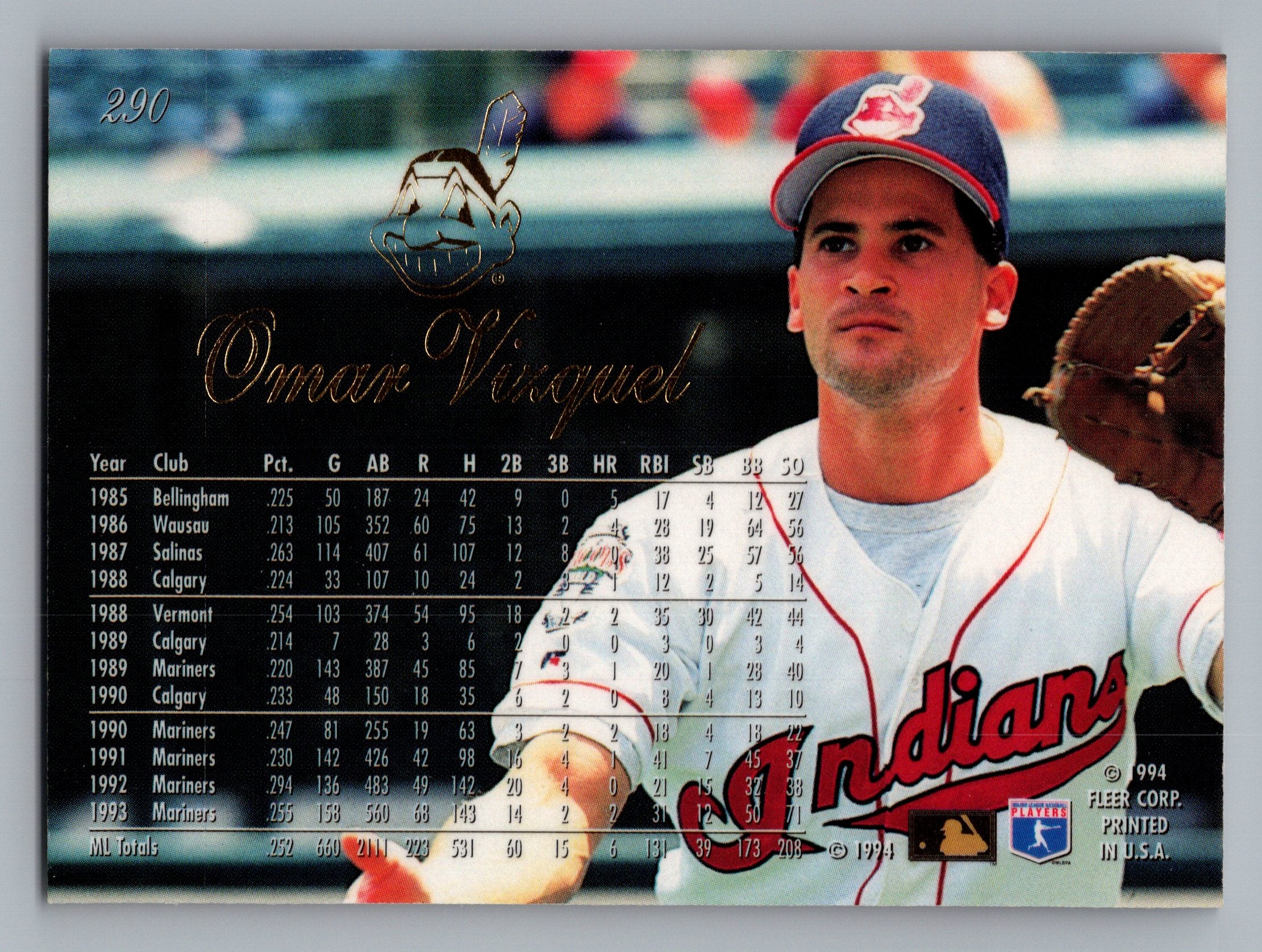 1994 Flair #290 Omar Vizquel