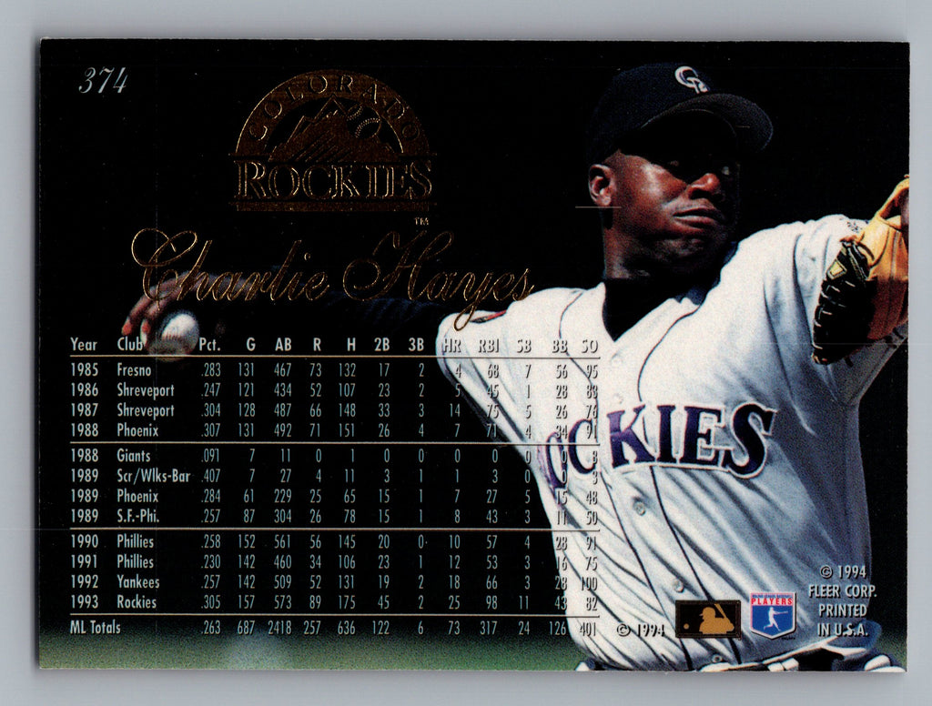 1994 Flair #374 Charlie Hayes