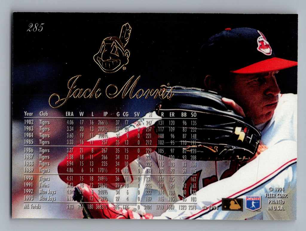 1994 Flair #285 Jack Morris