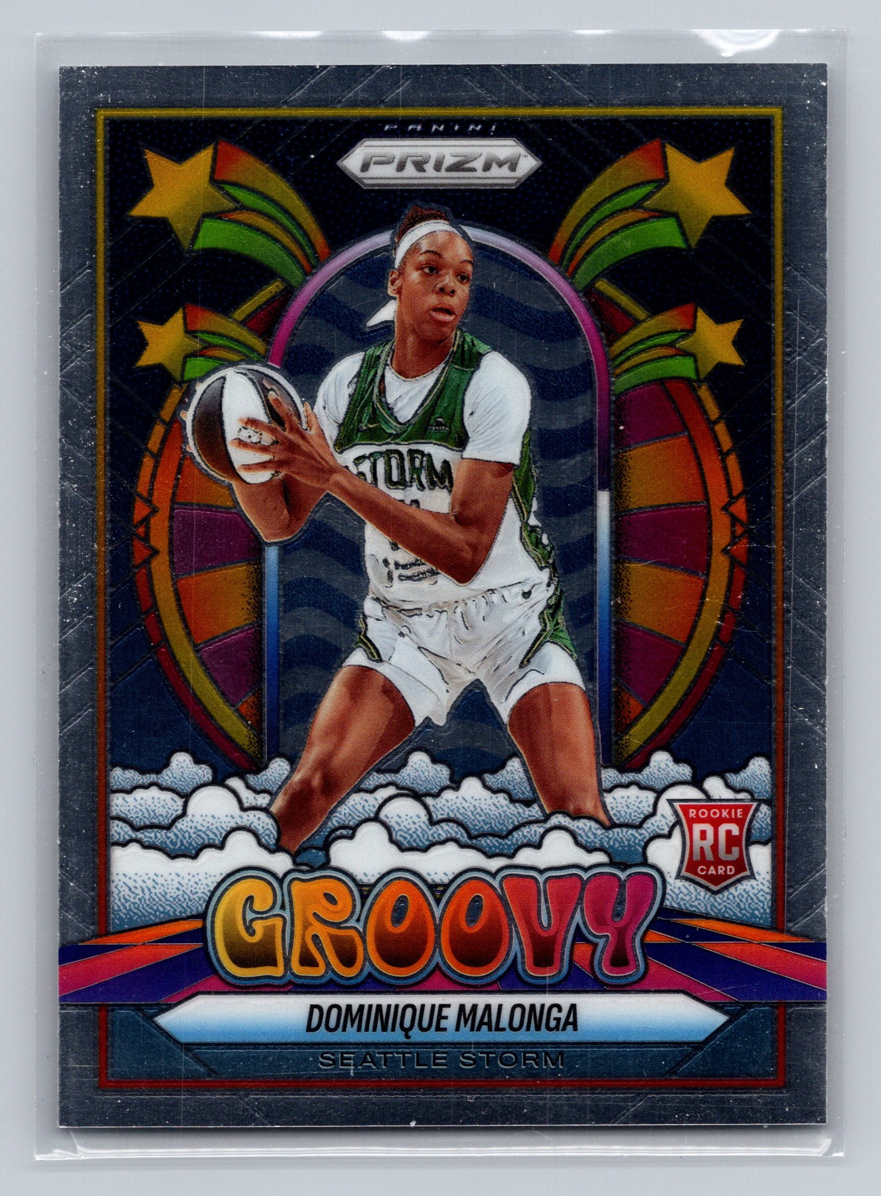 2025 Panini Prizm WNBA #8 Dominique Malonga Groovy