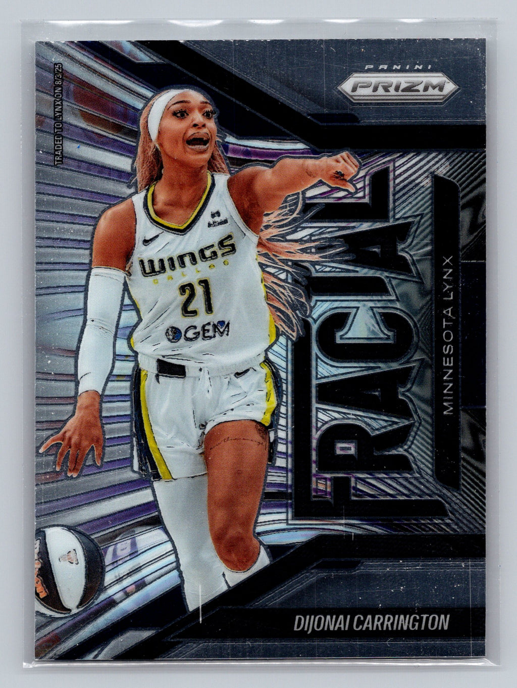2025 Panini Prizm WNBA #1 Dijonai Carrington Fractal