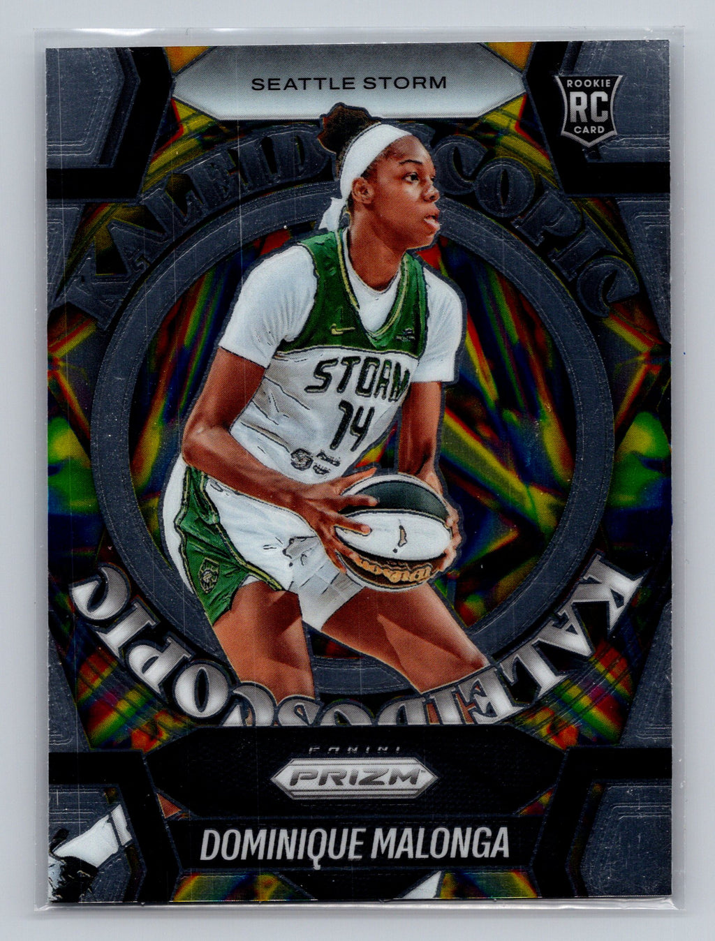 2025 Panini Prizm WNBA #15 Dominique Malonga Kaleidoscopic