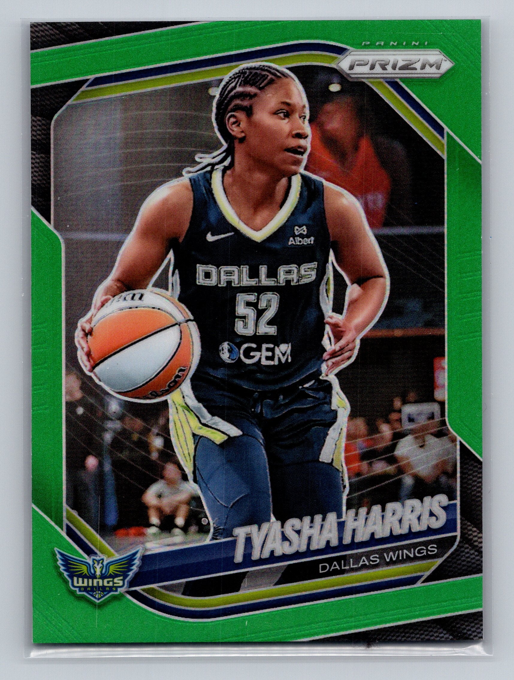 2025 Panini Prizm WNBA #130 Tyasha Harris Green Prizms