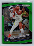 2025 Panini Prizm WNBA #9 DiJonai Carrington Green Prizms