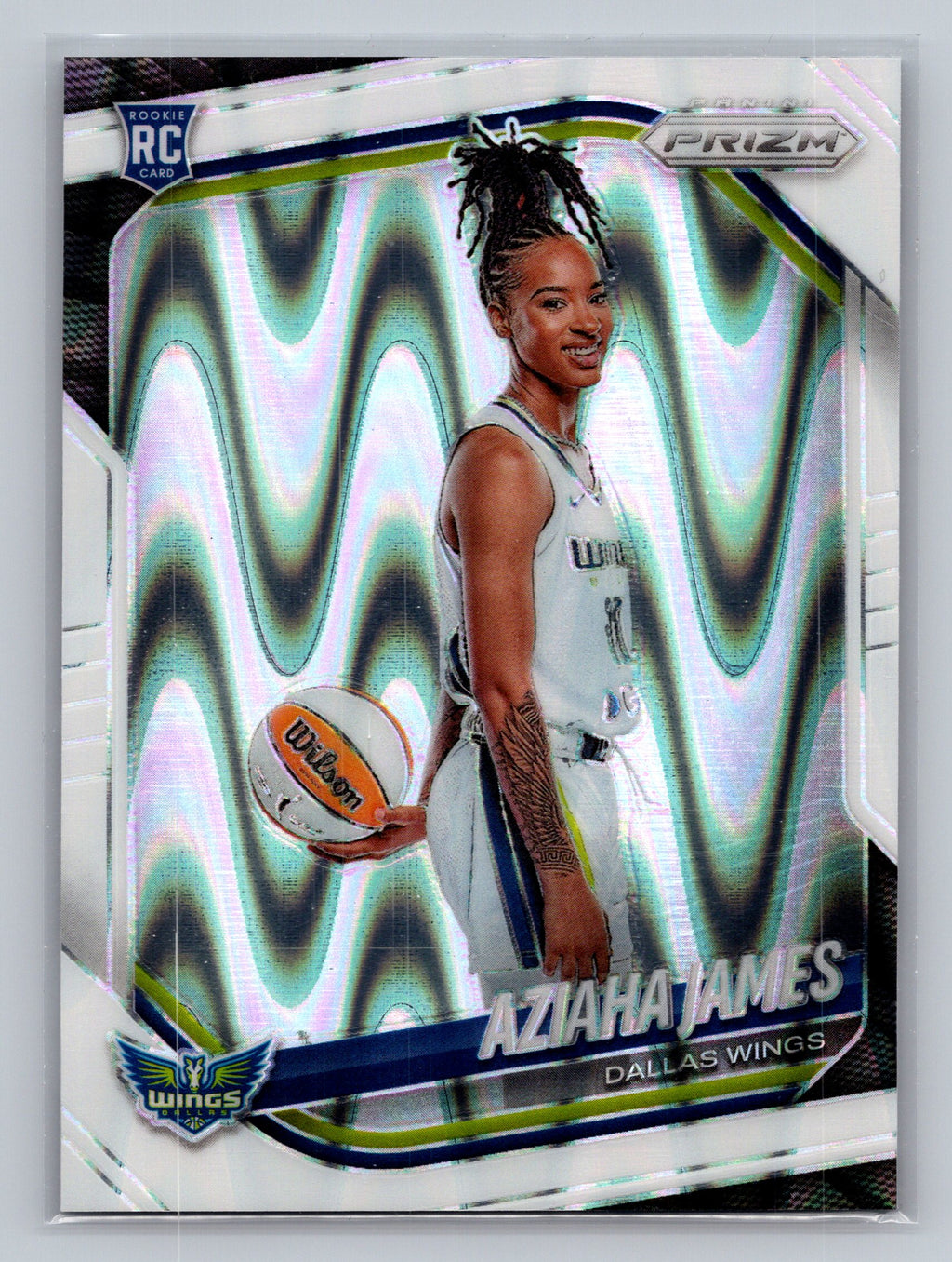 2025 Panini Prizm WNBA #141 Aziaha James White Seismic Prizms