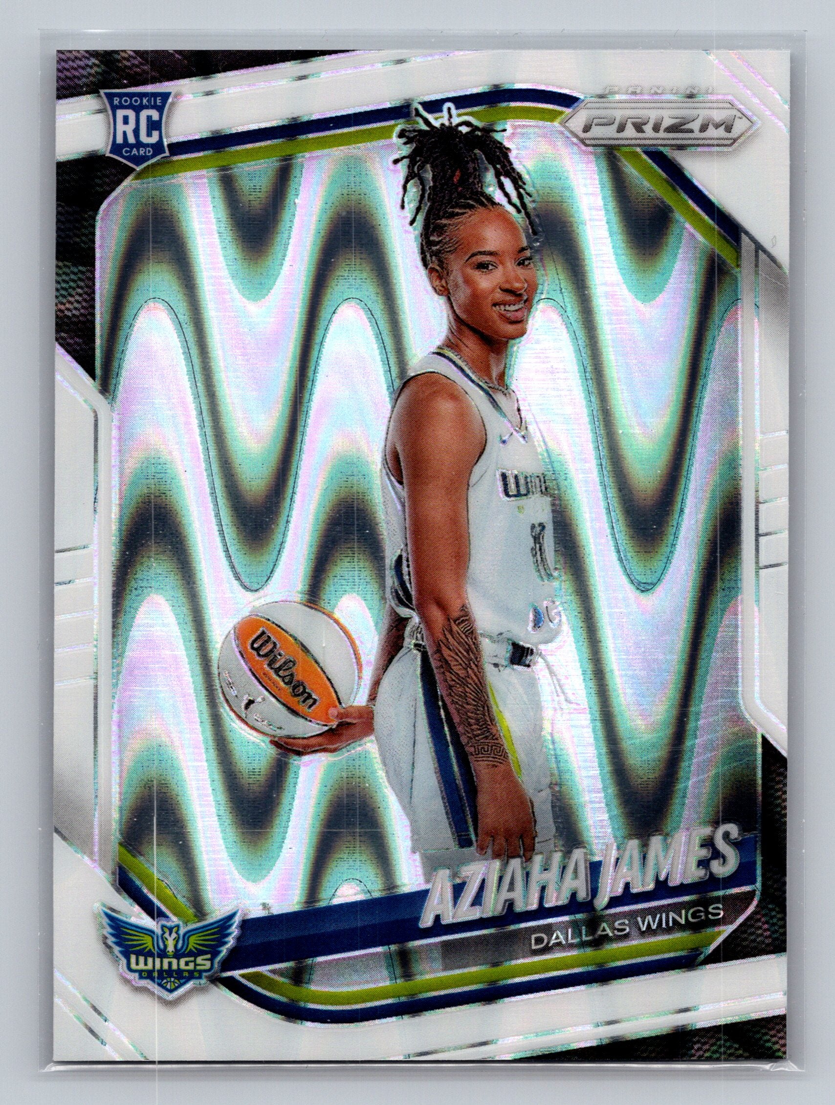 2025 Panini Prizm WNBA #141 Aziaha James White Seismic Prizms