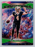 2024 Panini Prizm #11 Derek Carr Fireworks Green Wave Prizm
