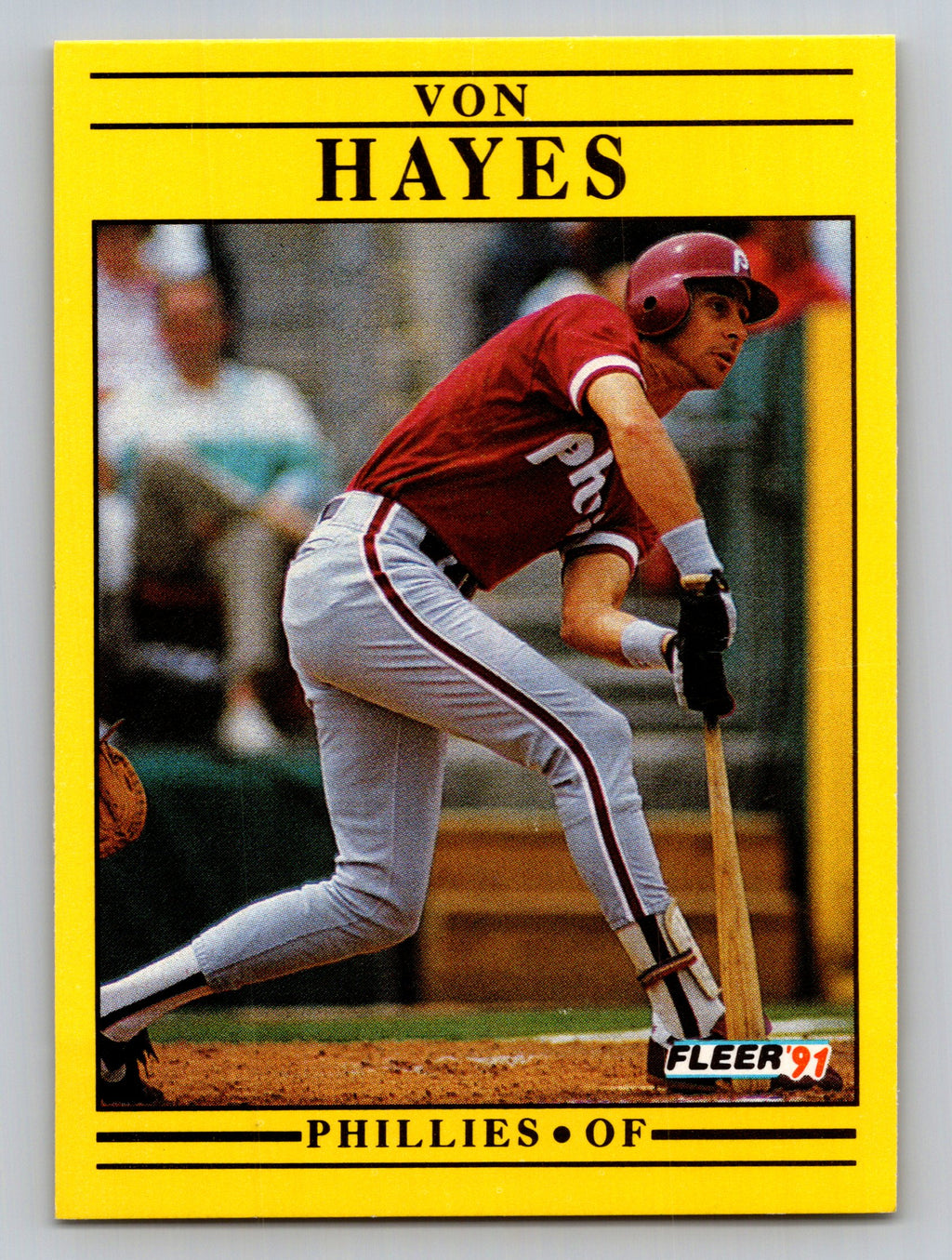 1991 Fleer #398 Von Hayes