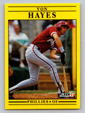 1991 Fleer #398 Von Hayes