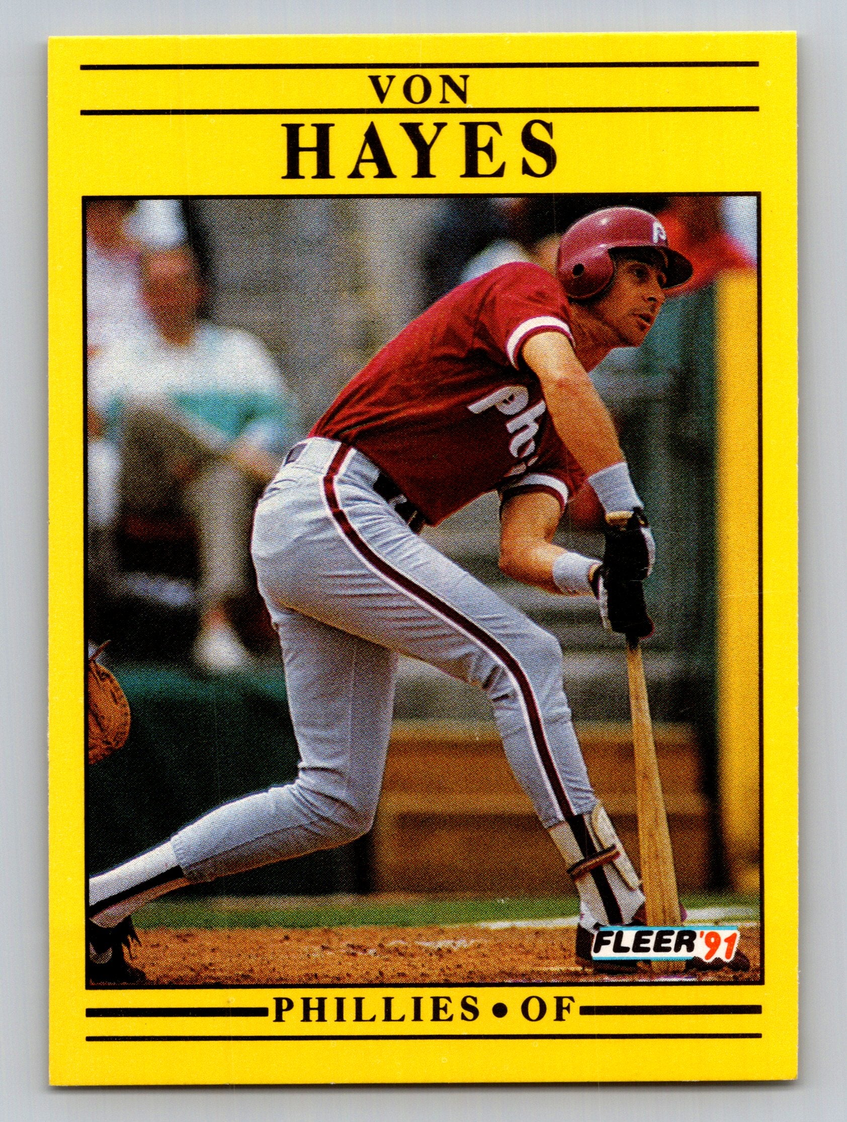 1991 Fleer #398 Von Hayes
