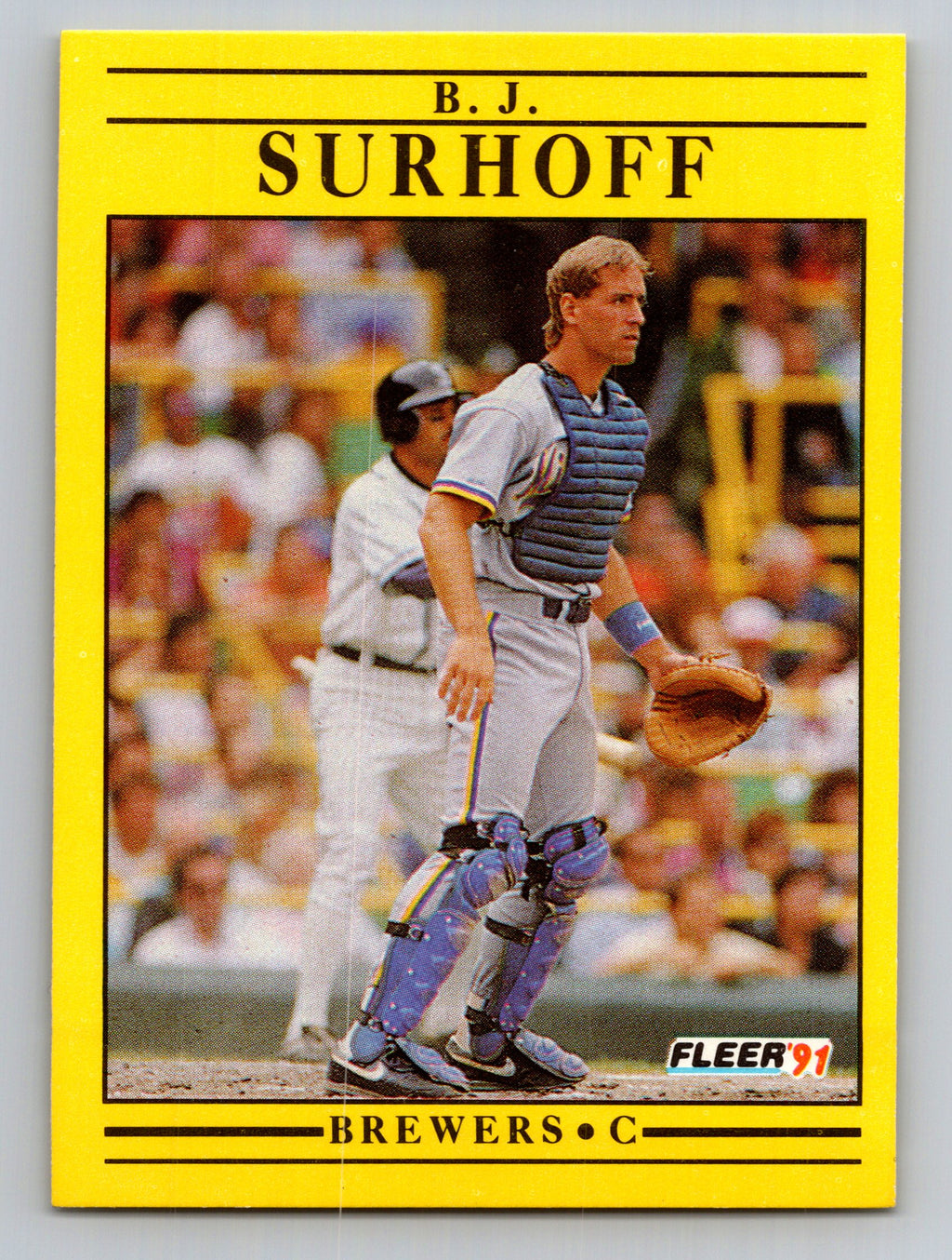 1991 Fleer #598b B.J. Surhoff