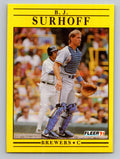 1991 Fleer #598b B.J. Surhoff