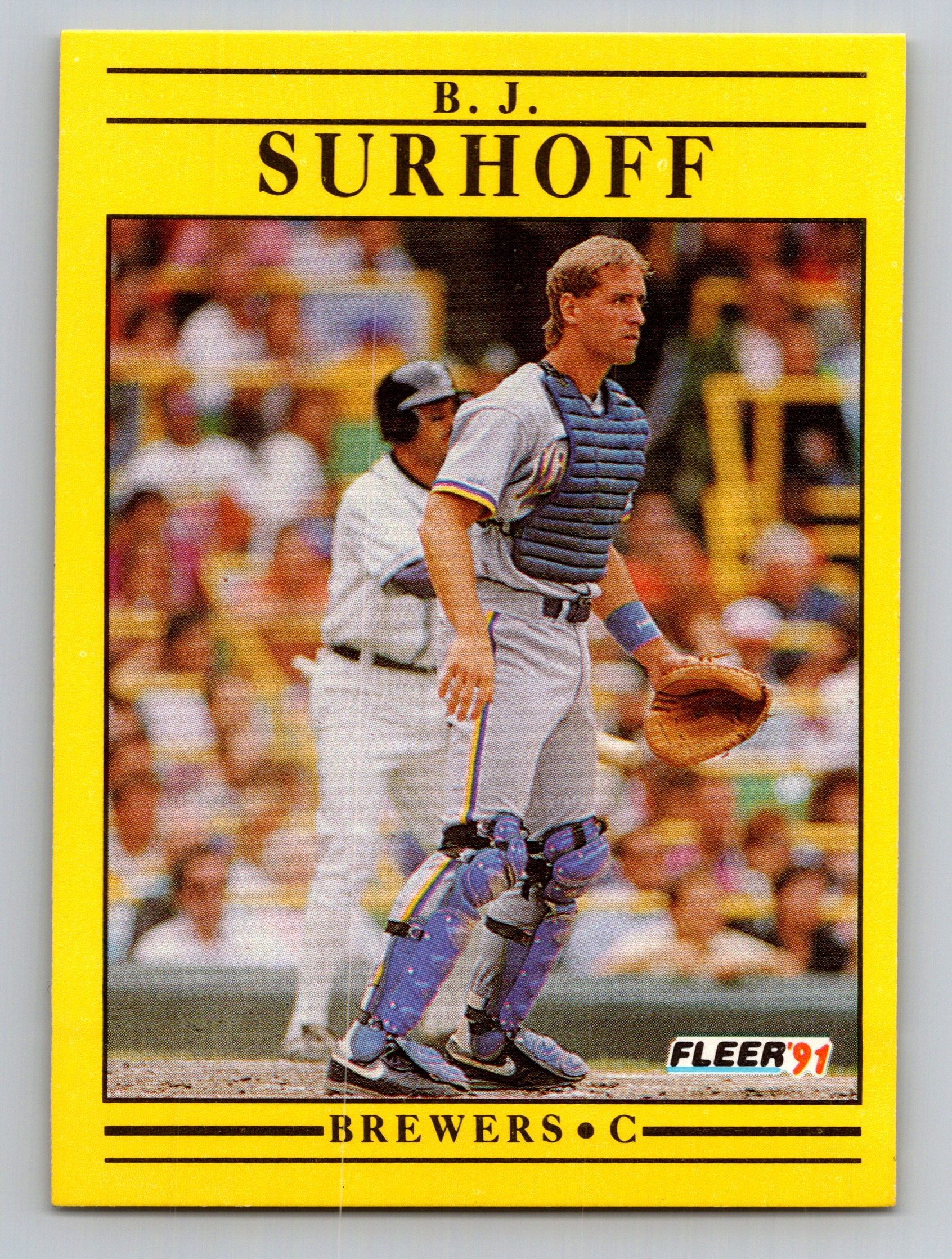 1991 Fleer #598b B.J. Surhoff