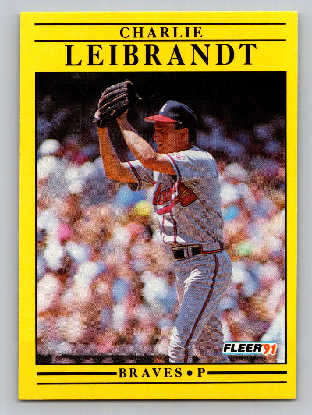1991 Fleer #695 Charlie Leibrandt