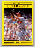 1991 Fleer #695 Charlie Leibrandt
