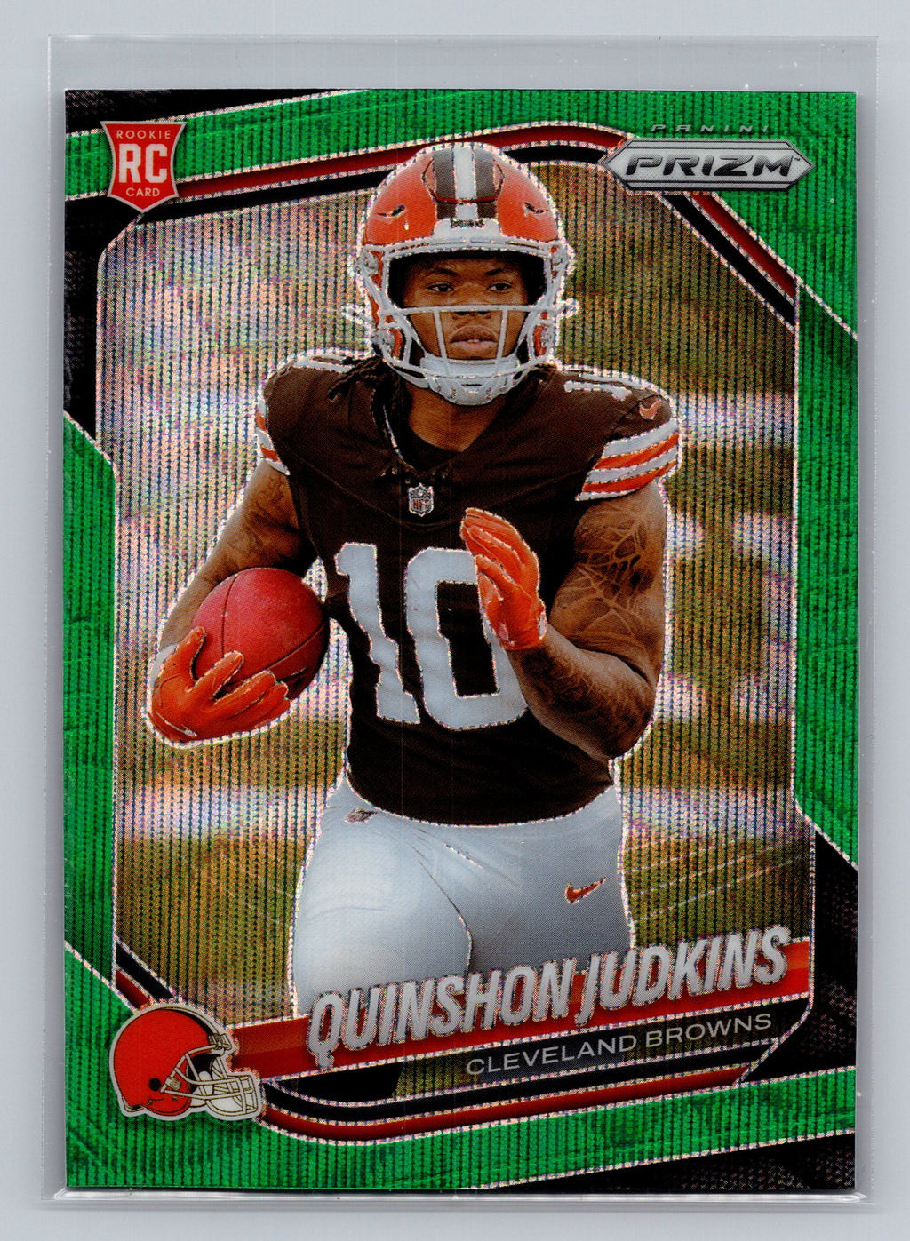 2025 Panini Prizm #313 Quinshon Judkins Green Wave