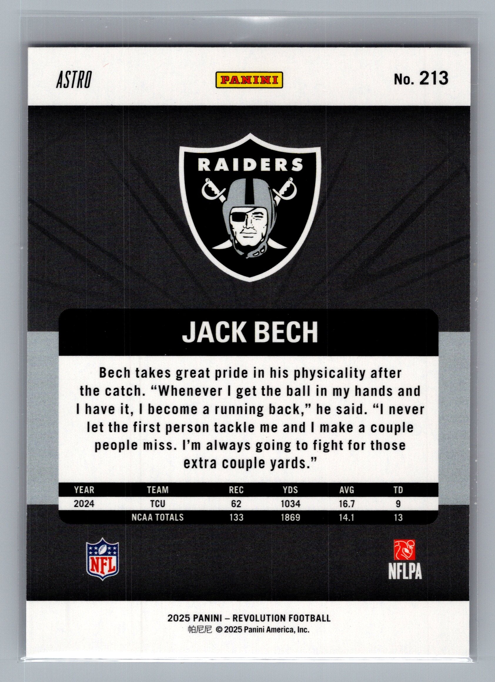 2025 Panini Revolution #213 Jack Bech