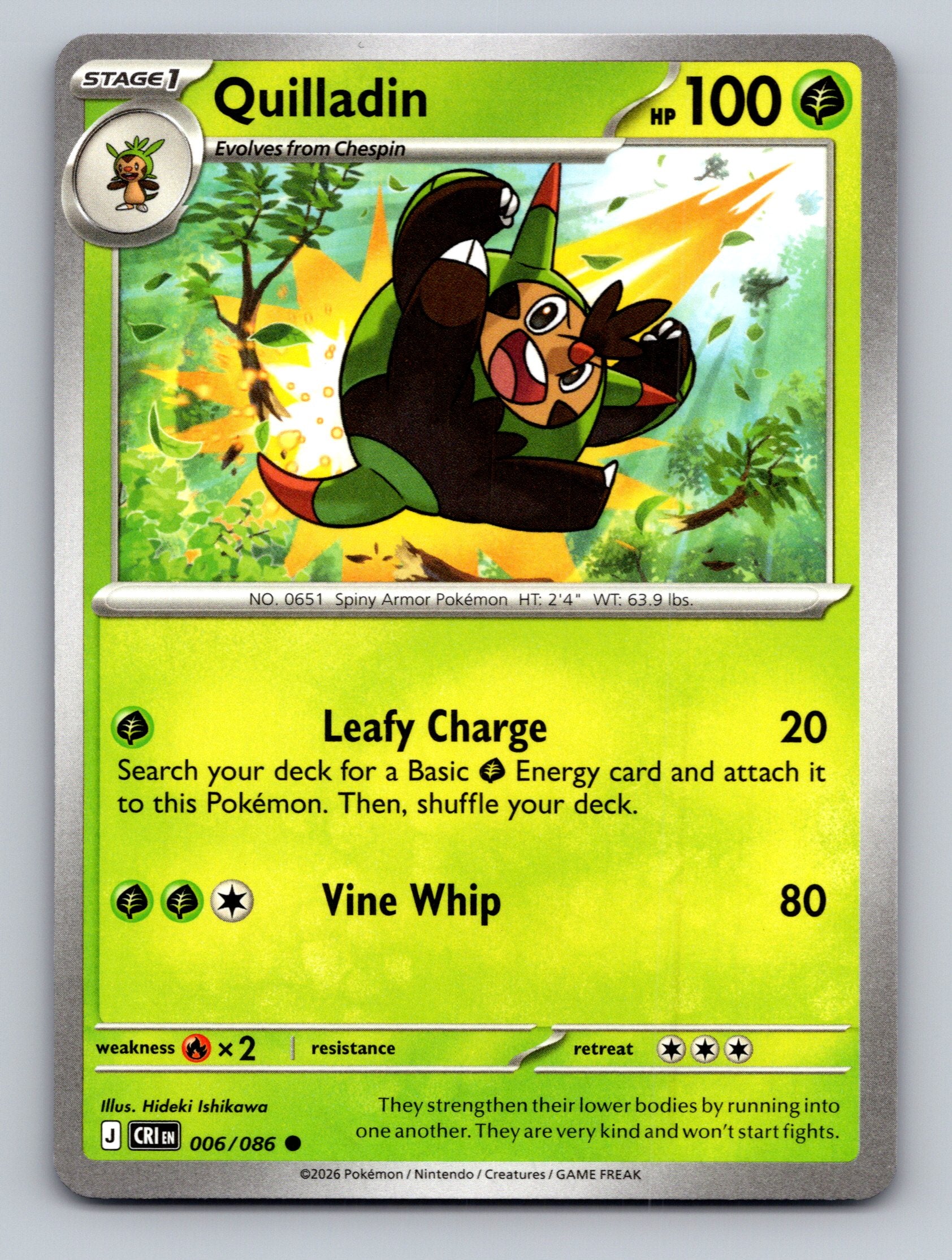 ME04: Chaos Rising #006/086 Quilladin