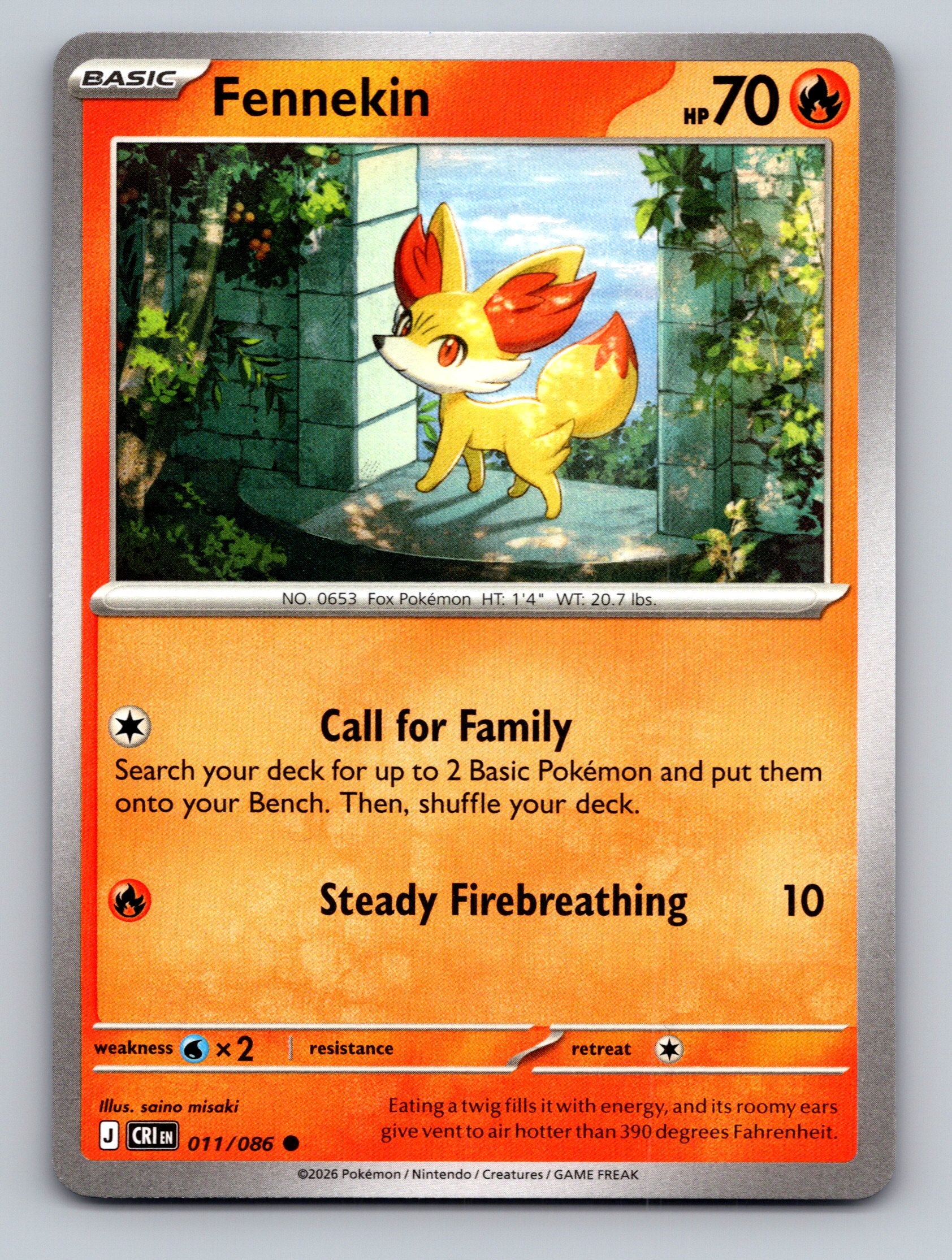 ME04: Chaos Rising #011/086 Fennekin