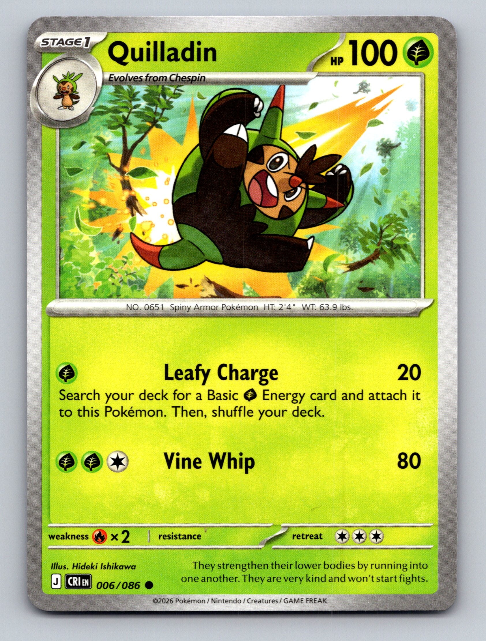 ME04: Chaos Rising #006/086 Quilladin