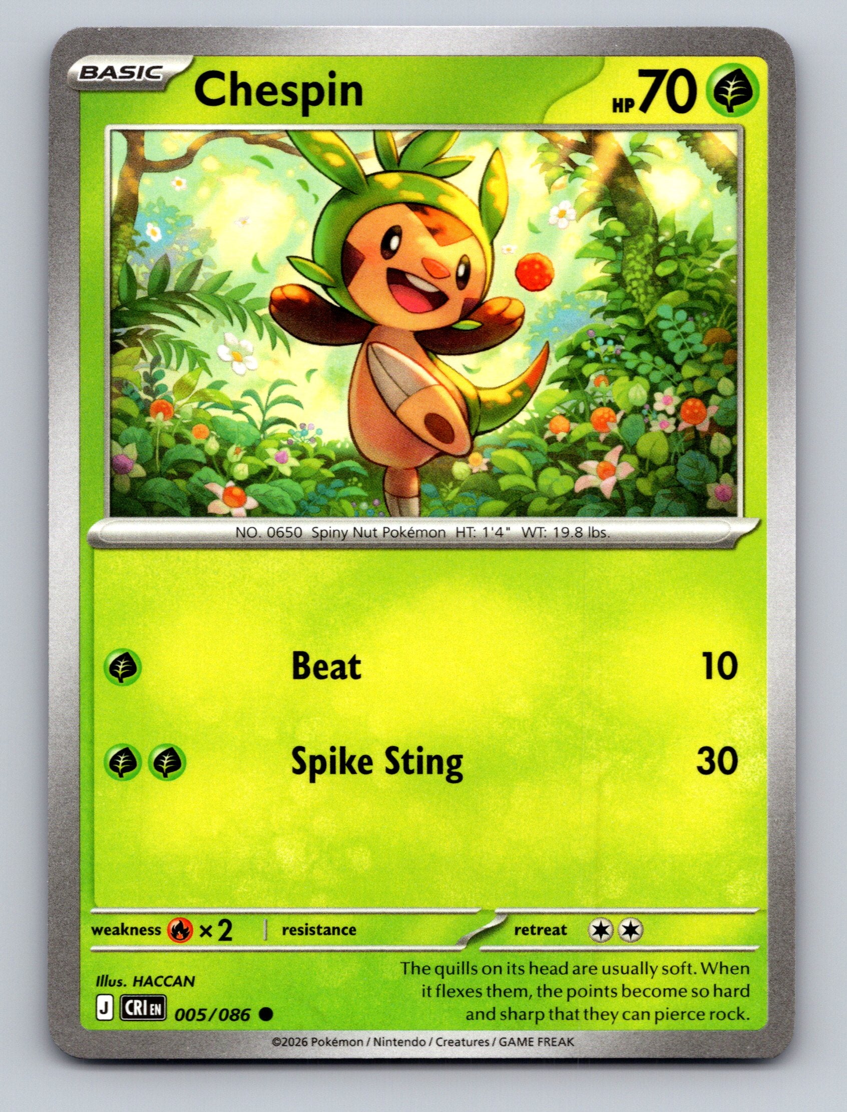 ME04: Chaos Rising #005/086 Chespin