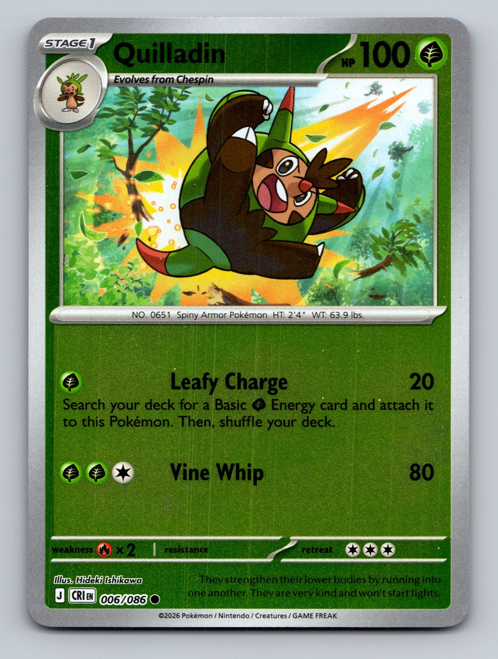 ME04: Chaos Rising #006/086 Quilladin
