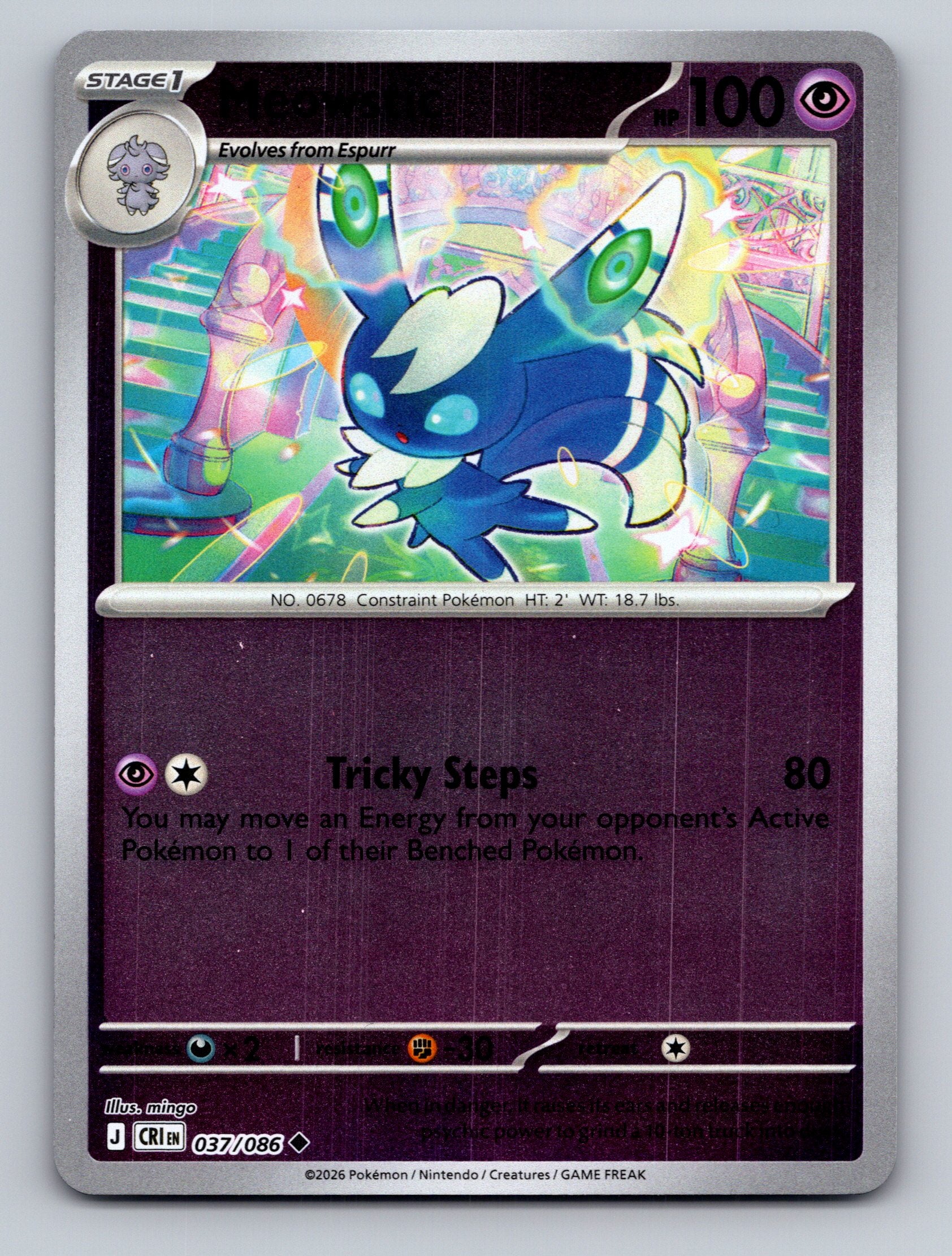 ME04: Chaos Rising #037/086 Meowstic