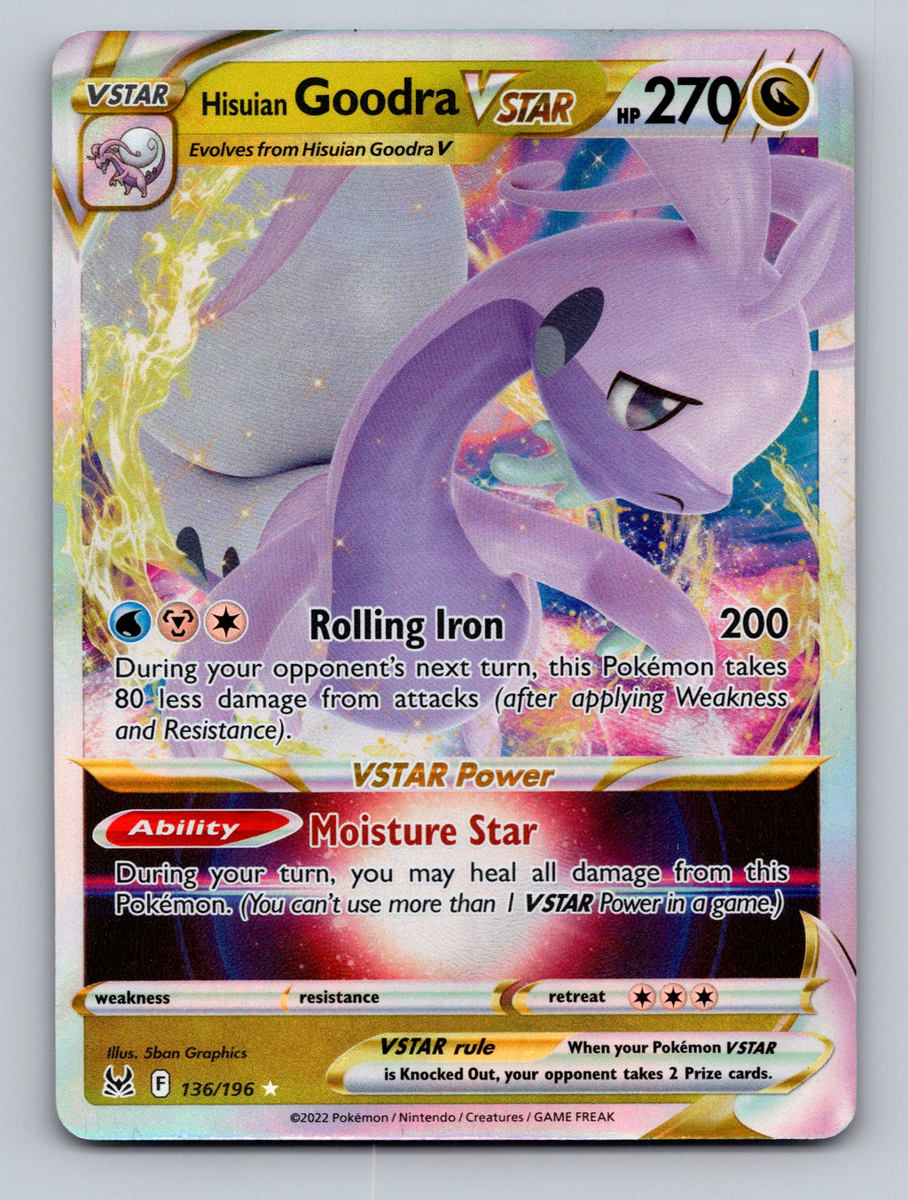 SWSH11: Lost Origin #136/196 Hisuian Goodra VSTAR