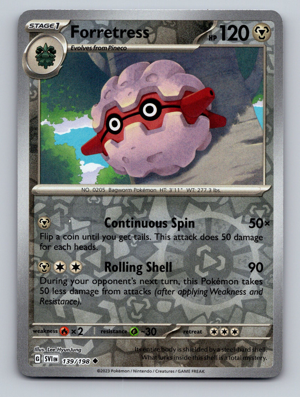SV01: Scarlet & Violet Base Set #139/198 Forretress