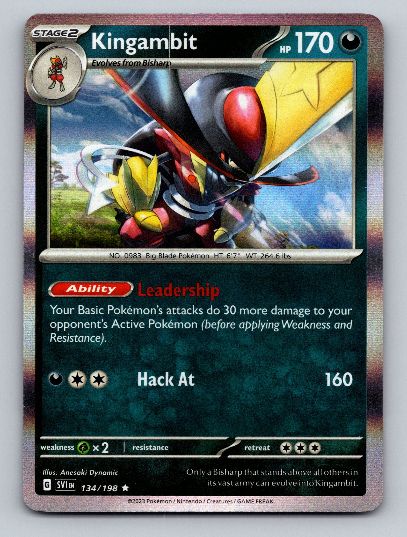SV01: Scarlet & Violet Base Set #134/198 Kingambit