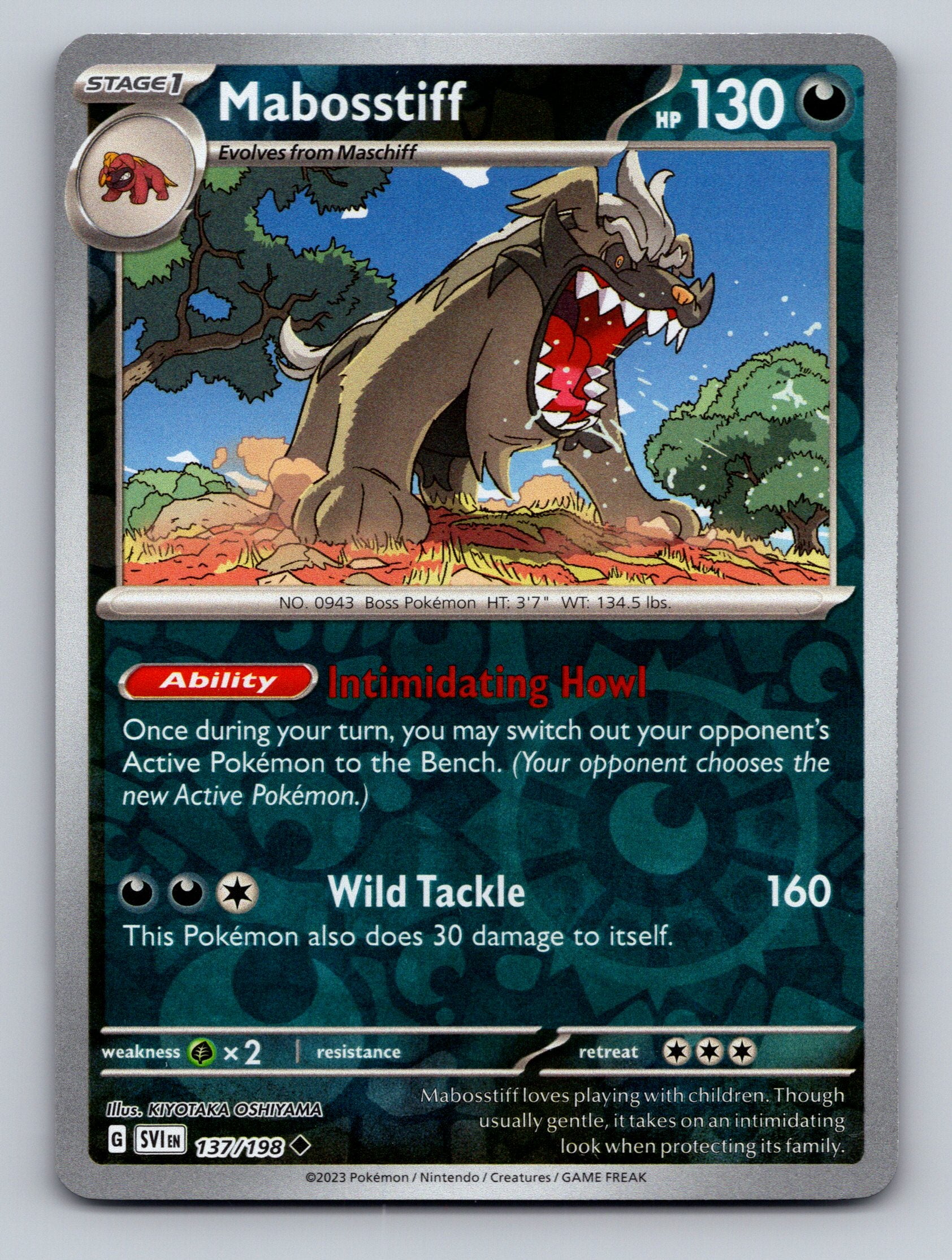 SV01: Scarlet & Violet Base Set #137/198 Mabosstiff