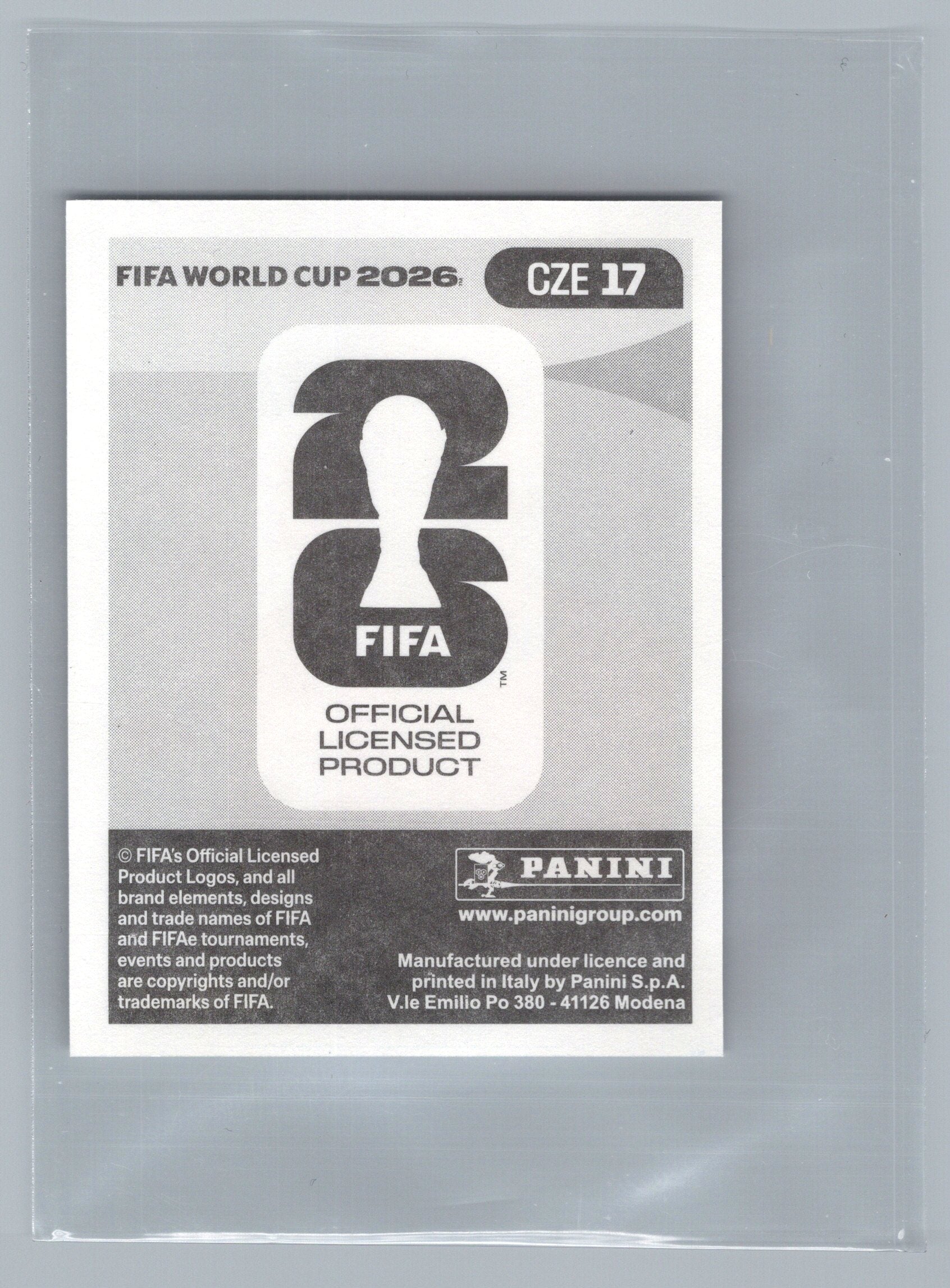 2026 Panini FIFA World Cup Stickers #CZE17 Tomas Chory