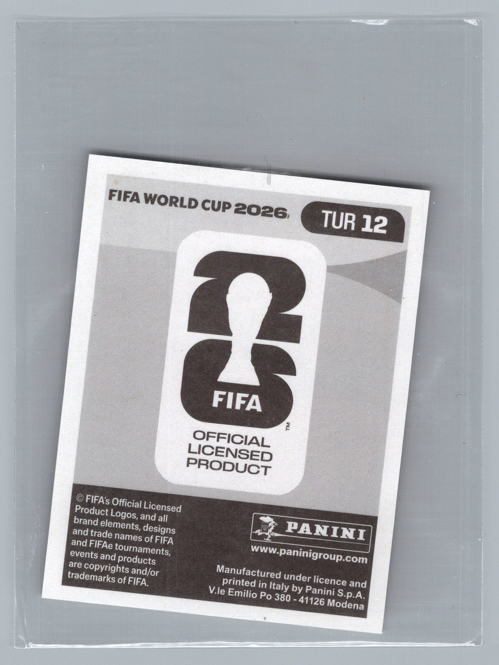 2026 Panini FIFA World Cup Stickers #TUR12 Orkun Kokcu