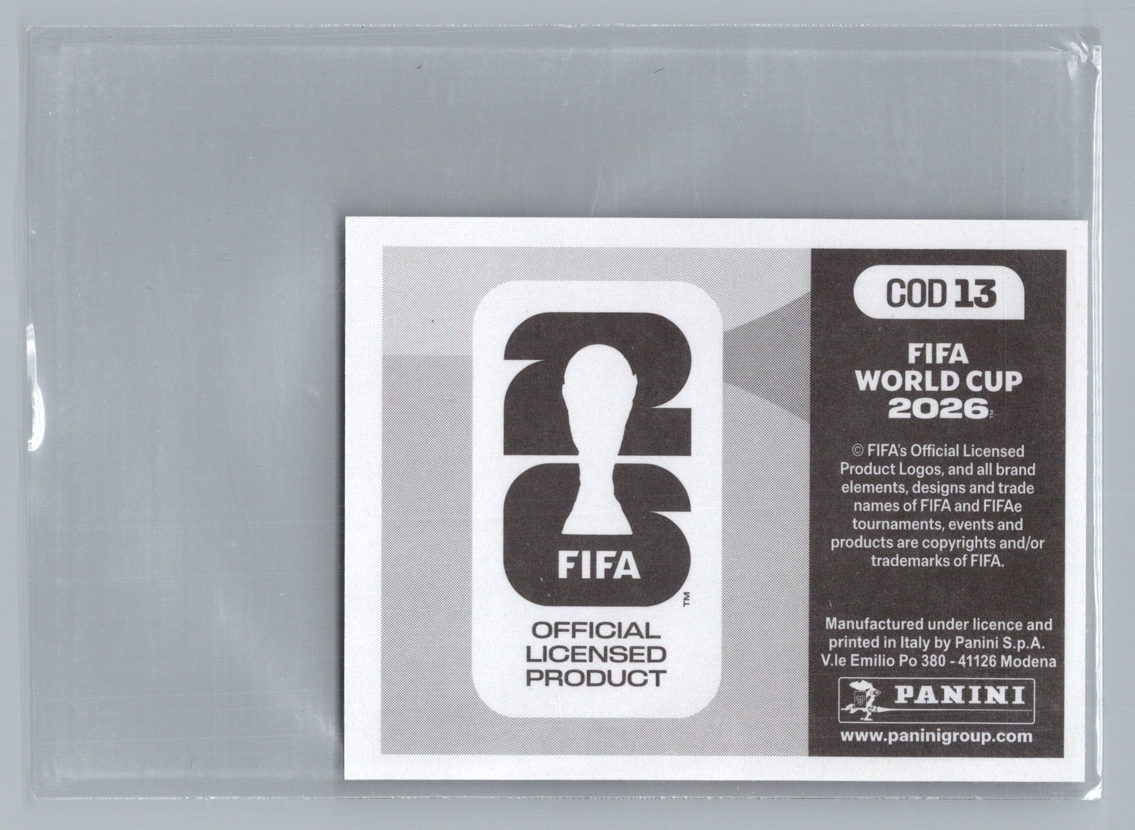 2026 Panini FIFA World Cup Stickers ("Printed in Italy" Back)* #COD13 Team Photo