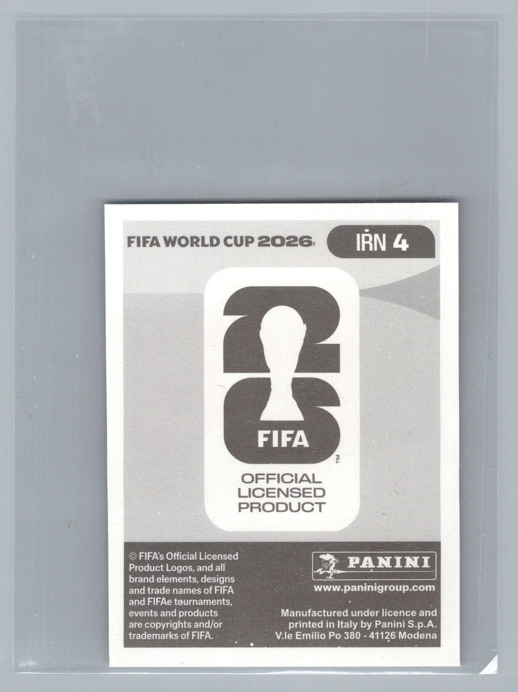 2026 Panini FIFA World Cup Stickers #IRN4 Ehsan Hajsafi