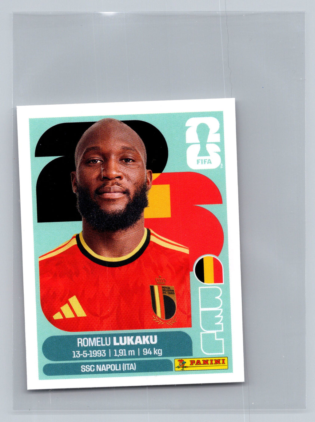 2026 Panini FIFA World Cup Stickers #BEL20 Romelu Lukaku