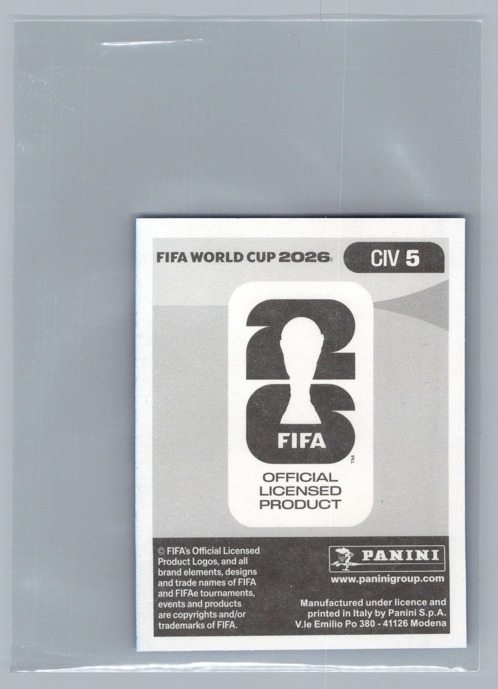 2026 Panini FIFA World Cup Stickers #CIV5 Odilon Kossounou