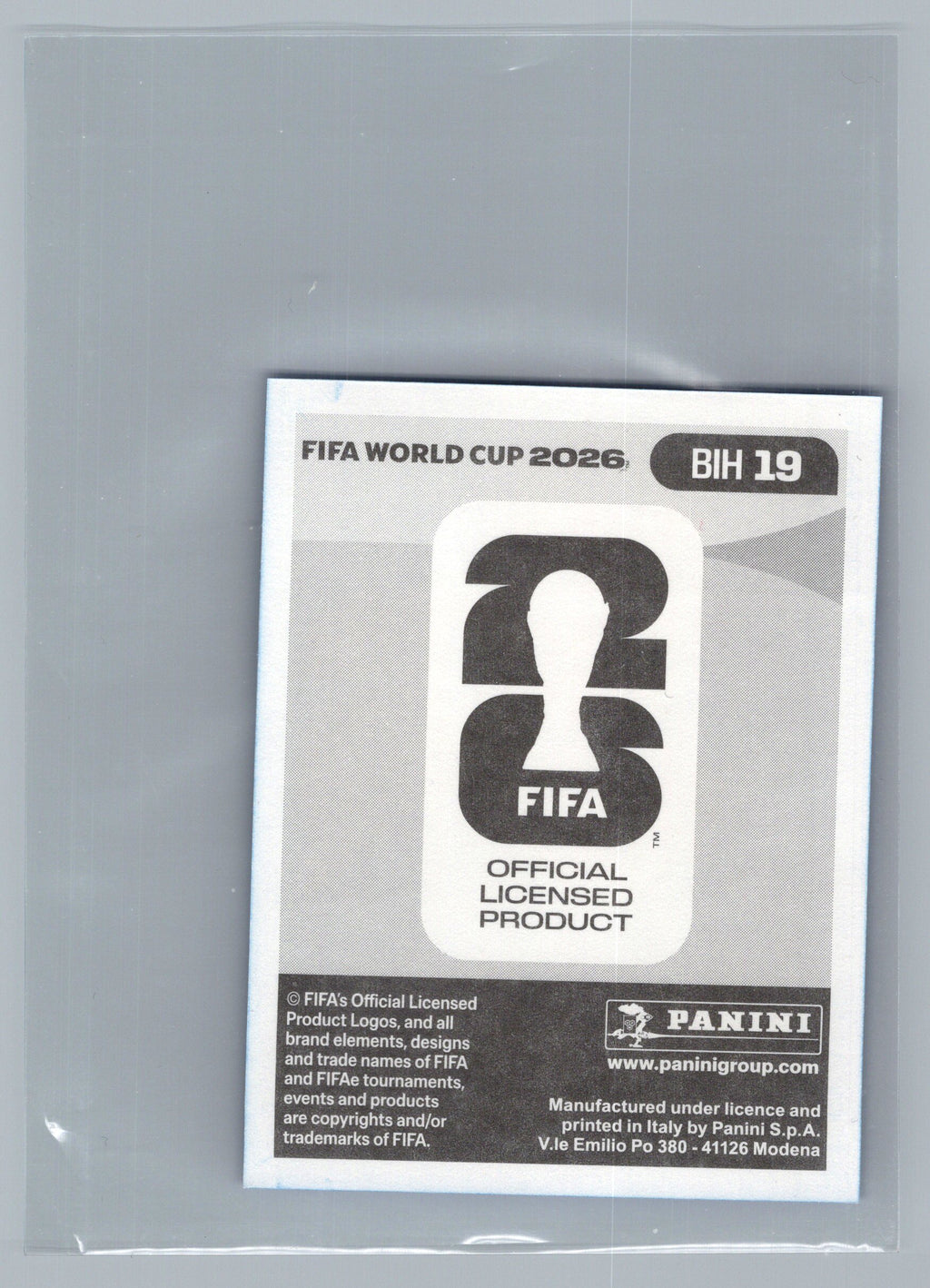 2026 Panini FIFA World Cup Stickers #BIH19 Samed Bazdar