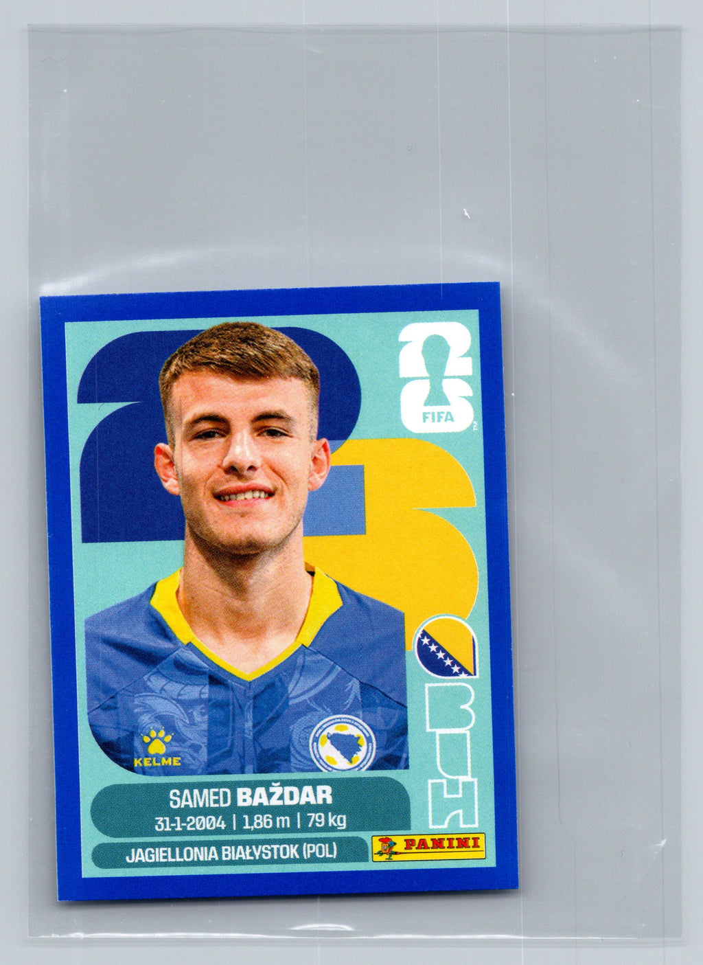 2026 Panini FIFA World Cup Stickers #BIH19 Samed Bazdar