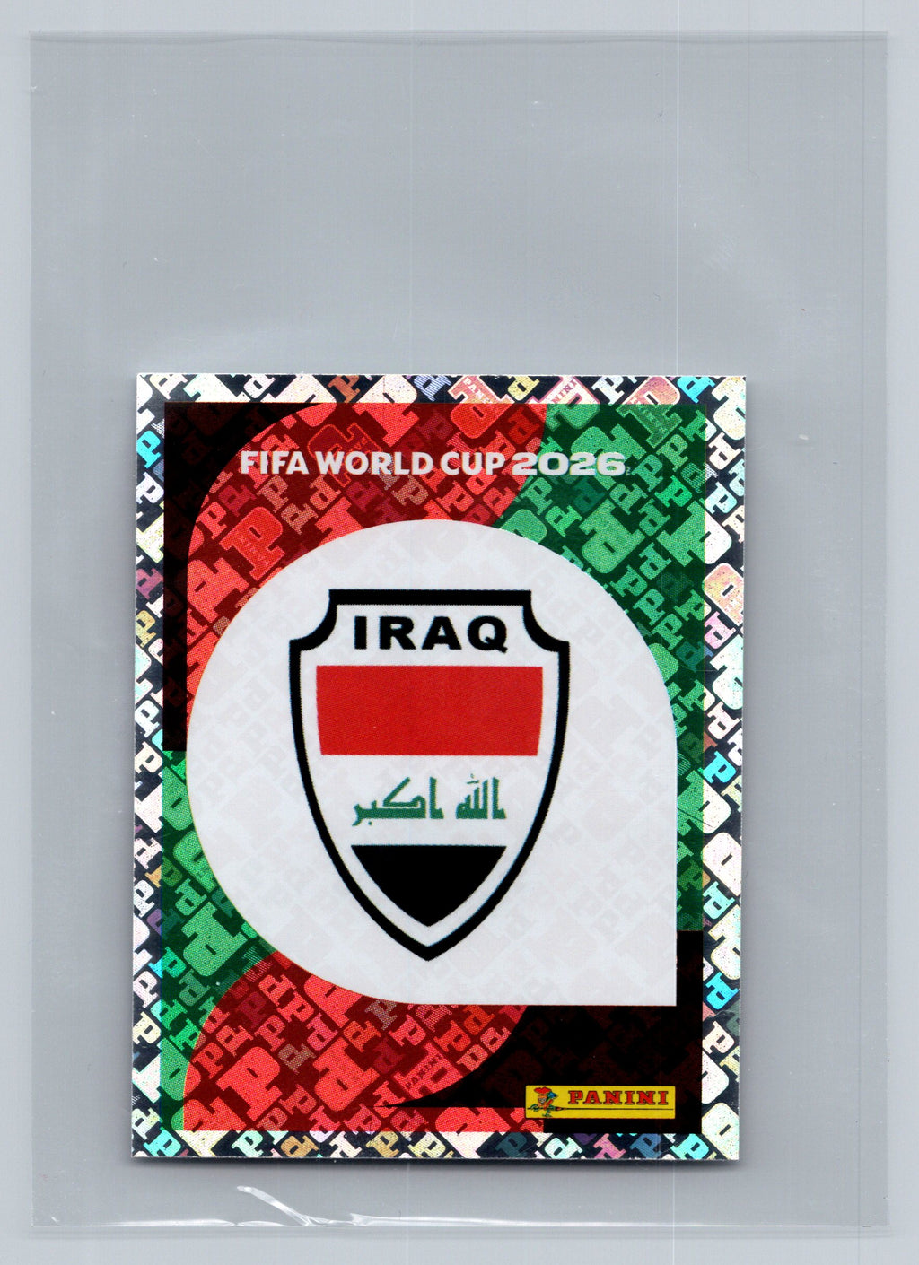 2026 Panini FIFA World Cup Stickers ("Printed in Italy" Back)* #IRQ1 Emblem FOIL