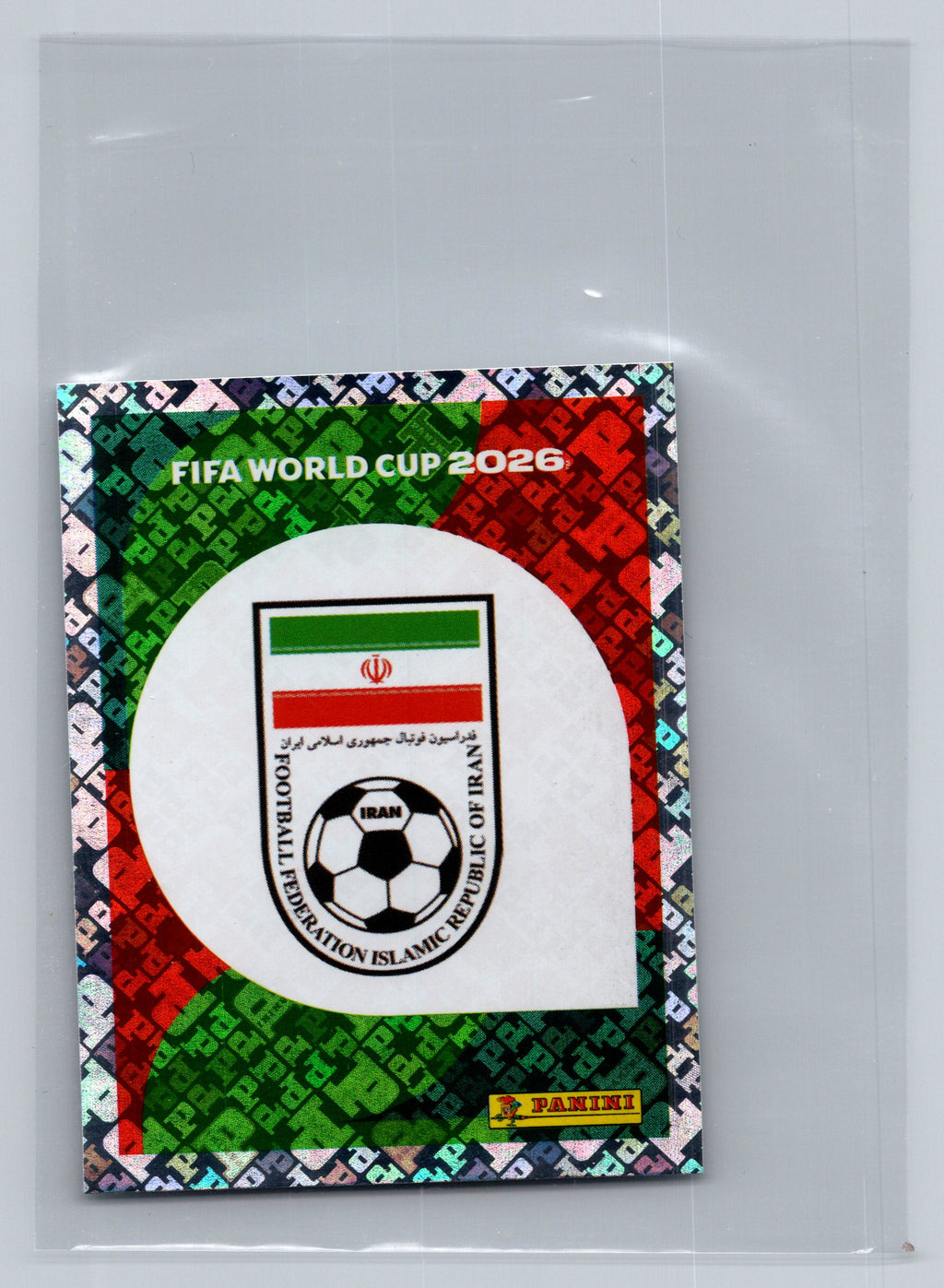 2026 Panini FIFA World Cup Stickers ("Printed in Italy" Back)* #IRN1 Emblem FOIL